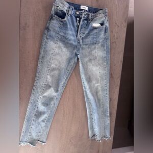 pistola Light Blue High-Rise Distressed Jeans